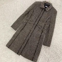 MAX&Co. ロングコート ブラック アイボリー 40 大人 上品 高級感