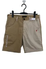 【美品】rough&swell(ラフ＆スウェル) ハーフパンツ ベージュ メンズ M ゴルフウェア 2509-0438 中古