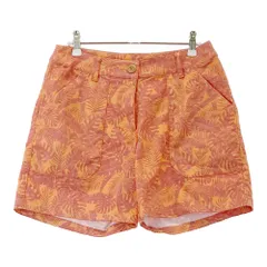 サイズ：9 MUNSING WEAR マンシングウェア  ストレッチ ショートパンツ 総柄 オレンジ系 [240101402362]# ゴルフウェア レディース ストスト