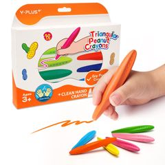 【正規品（新品）】 YPLUS 大きいクレヨンセット 12色