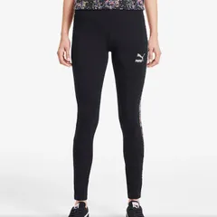 【新品】【Mサイズのみ】puma（プーマ）レディース ウィメンズ AOP レギンス スパッツ ストレッチ スポーツウェア アクティブウェア　ブラック-BR 597331-51-M