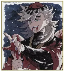 【中古】紙製品 童磨 「鬼滅の刃 全集中展 -無限列車編・遊郭編- 作画スタッフ全集中複製ミニ色紙C」