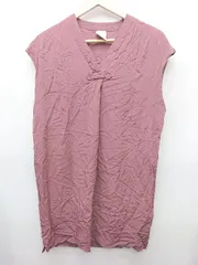◇ ⊂ NOMBRE IMPAIR ノンブル アンペール ノースリーブ ミニ ワンピース サイズF ボルドー系 レディース P  【1408200040281】のサムネイル