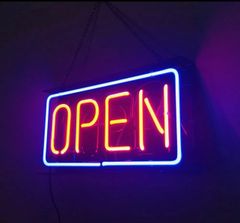 オリジナル　LED ネオンサイン OPENガラス管サイン BOX型 アメリカンデザイン 店内装飾　オーダー　店舗向け　 ルームデコレーション イルミネーション ナイトライト 雰囲気作り　オーダーメイド