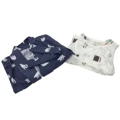 186005　★美品・タグ付きあり★　②ジェラートピケ　ルームウェア　ガウン　Ｔシャツ　フリーサイズ　2点まとめ売り