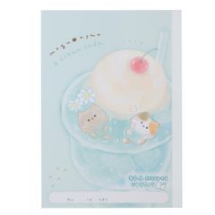mogunyan[B5白無地ノート]キレイに切り離せる自由帳/クリームソーダ 