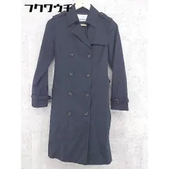 ◇ ◎ NATURAL BEAUTY BASIC 長袖 トレンチ コート サイズS ダークネイビー レディース 【中古】 【1002802132759】