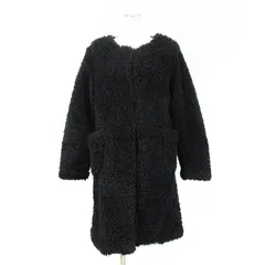 エモダ EMODA CURL FAKE FUR コート ブラック 240910Eのサムネイル
