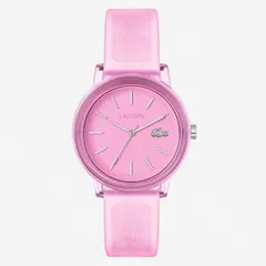 LACOSTE ラコステ レディス腕時計 LACOSTE.12.12  2001362 クオーツ ピンクダイヤル シリコン  ラッピング無料 手書きのメッセージ WEB保証書登録で保証期間が1年延長