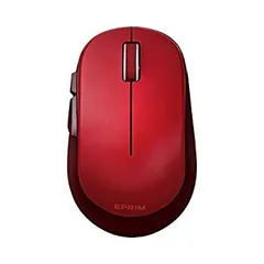 【中古】(未使用･未開封品)　エレコム マウス ワイヤレス (レシーバー付属) Mサイズ 5ボタン (戻る・進むボタン搭載) BlueLED EPRIM レッド M-DY13DBXRD bt0tq1u