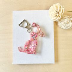 シャカシャカキーホルダー　ねこ