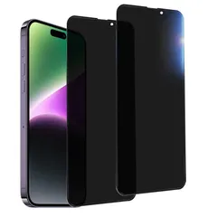 iPhone 14 Pro ガラスフィルム 覗き見防止 iPhone14 Pro 保護フィルム 2枚セット アイフォン14プロ 強化ガラス 液晶 保護フィルム 14Pro のぞき見防止 フィルム【全面保護/高透過率/耐衝撃/硬度9h/飛散防止/気泡