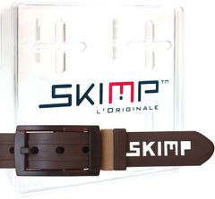 SKIMP シリコンラバーベルト メンズ レディース ゴム ゴルフ スノボ 防水  長さ約135cm 幅約3.4cm スキンプ【茶色 ブラウン】