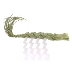 【迅速発送】山一商店 正月飾り しめ縄 1尺 白タレ 水引付 K-42116