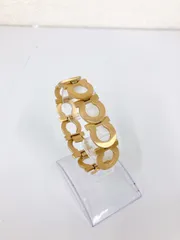 Ferragamo フェラガモ　ブレスレット　ゴールド　ロゴ　ガンチーノ ガンチーニバングルブレスレット ゴールド ヴィンテージ