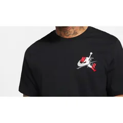 USAモデル NIKE ナイキ AIR JORDAN エア ジョーダン JUMPMAN 黒 Tシャツ BIG バックプリント (AJ7)