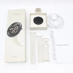 Google Pixel Watch 3 Wi-Fi 45mm GA05736-US Polished Silver アルミケース/Porcelain アクティブ バンド スマートウォッチ グーグル ピクセルウォッチ3 本体