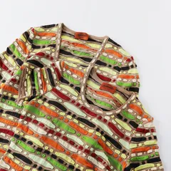 美品 ミッソーニ MISSONI マルチカラー ジャガード アンサンブル ツインニット カーディガン 40/ベージュベース【2400013629065】のサムネイル