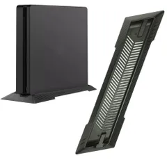 ESJNNK ps4 縦置き スタンド PS4 Slimシリーズ専用スタンド 省スペース 安定向上 ps4 Slimコンソールに対応用スタンド シンプル 冷却ベント内蔵 静音