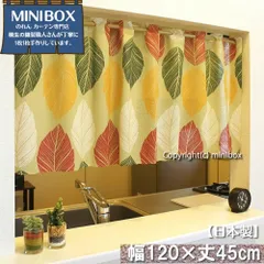【MINIBOX のれん制作工房 正規販売店】【匿名配送ネコポス 全国送料無料】カフェカーテン「fall_colors」120x45cm【日本製】デザイナーズアート 目隠し のれん 間仕切り 家紋 暖簾