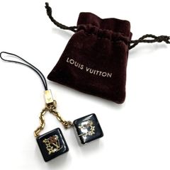 【K697】LOUIS VUITTON（ルイヴィトン）/アクセソワール テレフォンヌ アンクルージョン/携帯ストラップ/キューブストラップ/黒