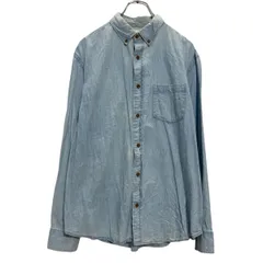 OLD NAVY 長袖 ダンガリーシャツ L ライトブルー オールドネイビー ボタンダウン 古着卸 アメリカ仕入 a702-5387のサムネイル
