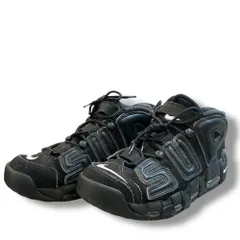 27cm NIKE × SUPREME AIR MORE UPTEMPO スニーカー ブラック