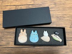 【信楽焼】スタジオジブリ となりのトトロ 信楽焼 箸置き4点セット 明山窯 Ghibli My Neighbor Totoro Shigaraki Ware Chopstick Rest