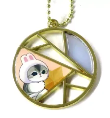 【中古】キーホルダー うさにゃん(丸) アクセサリーチャーム 「一番くじ mofusand ～月のうさにゃんのほしあつめ～」 E賞