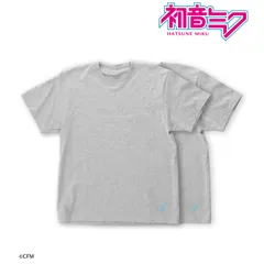 【新品/公式】初音ミク (サイズ/L) KANGOL?コラボ 第2弾 ロゴ パックTシャツ2枚セットメンズ 公式グッズ colleize