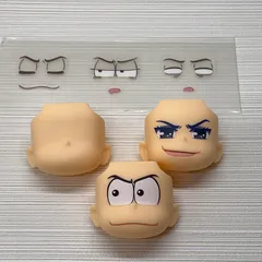 現状品　現状品　ねんどろいど 松野カラ松 顔パーツ　フェイスパーツのみ　のっぺらフェイスとシール付き　おそ松さん　写真にあるもののみ　バラ売り不可
