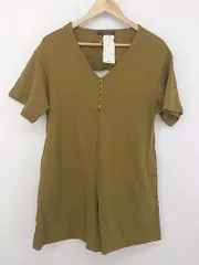 ◇ ◎ w closet ダブルクローゼット 半袖 オールインワン サイズF マスタード レディース P  【中古】 【1210310006480】のサムネイル
