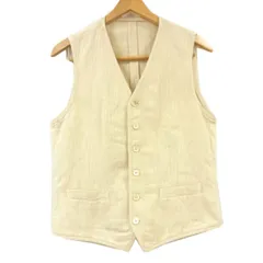 美品 LARDINI ラルディーニ リネンベスト シルク ジレ XL 52