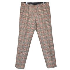 DRIES VAN NOTEN　ドリスヴァンノッテン　2018AW　チェックテーパードスラックスパンツ　8054000206827