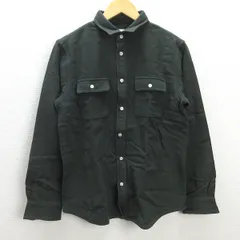 Q■THE NORTH FACE/ノースフェイス NR61606 Thielsen Wool Shirt 長袖ネルシャツ■深緑【メンズM】MENS/108【中古】