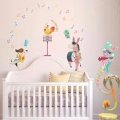 ウォールステッカー ブレーメンの音楽隊 0090 花 フラワー