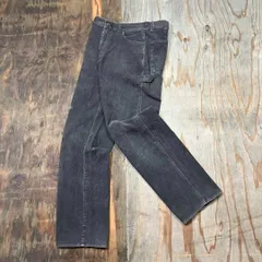 CONVERSE コンバース 太畝 コーズ コーデュロイ ペインター パンツ ワークパンツ ハンマーループ フェードブラック 90s 古着 VINTAG メンズ サイズ W30 MM27のサムネイル