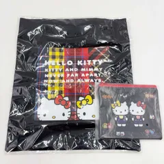 【未使用】Happyくじ ハローキティ 50th C賞 トートバッグ / D賞 フラットポーチ HELLO KITTY 50周年 サンリオ