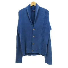 コムサメン カーディガン トップス ショールカラー リネン混 メンズ Lサイズ ブルー COMME CA MEN 【中古】のサムネイル