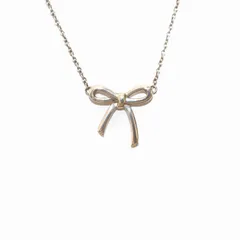 ティファニー TIFFANY & CO. ボウ ネックレス ペンダント Ag925 リボン シルバー /YI21 ■OH ●Dのサムネイル