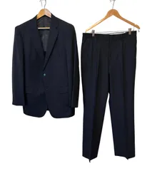 カンサイヤマモト 濃紺スーツ上下セット 2ズボン 新品未使用　タグ付き 2026年最新】山本寛斎 スーツの人気アイテム - メルカリ