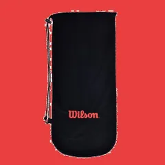 【特価商品】[ウイルソン] テニス バドミントン ラケットバッグ RACKET SOFT COVER(ラケット ソフト カバー) ブラック