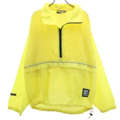 Timberland ティンバーランド ハーフジップ ナイロンジャケット M イエロー プルオーバー メンズ 古着
