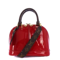 ルイヴィトン LOUIS VUITTON アルマBB ヴェルニ ハンドバッグ ショルダーバッグ 2WAY スカーレット M52498 /KH ■OH