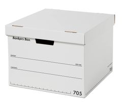 【人気商品】3個1セット 白/黒 収納ボックス 705 Lサイズ バンカーズボックス ふた式 フェローズ 1010101