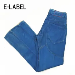 80%OFF 新品 イーラベル E-LABEL LOSANGELES ジーンズ 32 MPT2823 L～LLサイズ ブルー メンズ ペイントコーティング デニム パンツ コットン100% ブーツカット リーバイスリメイク生地