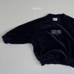 digreen/more velvet sweater【navy】