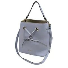 FURLA COSTANZA フルラ コスタンザ 2WAY ショルダーバッグ 巾着 ブルー系