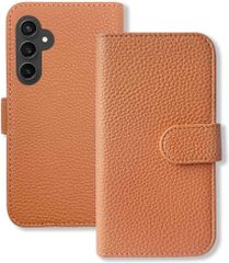 【訳アリ】Galaxy S23 FE SCG24 ギャラクシー 対応 手帳型 スマホ ケース シボ型押し PUレザー (カバー色アプリコット) ライトオレンジベージュ系 くすみ ニュアンスカラー シンプル カード収納 フリップ 携帯カバー スマートフォンのサムネイル