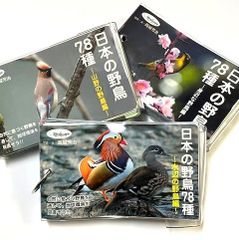 送料無料☆セット割引☆カードブック日本の野鳥78種～身近な野鳥編・山野の野鳥編・水辺の野鳥編～